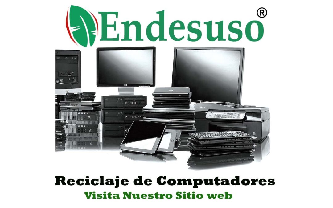 Reciclaje de computadores electrónico basura tecnologica destrucción de discos duros